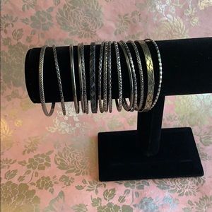 Silver/Gold Metal Bangle Bracelets